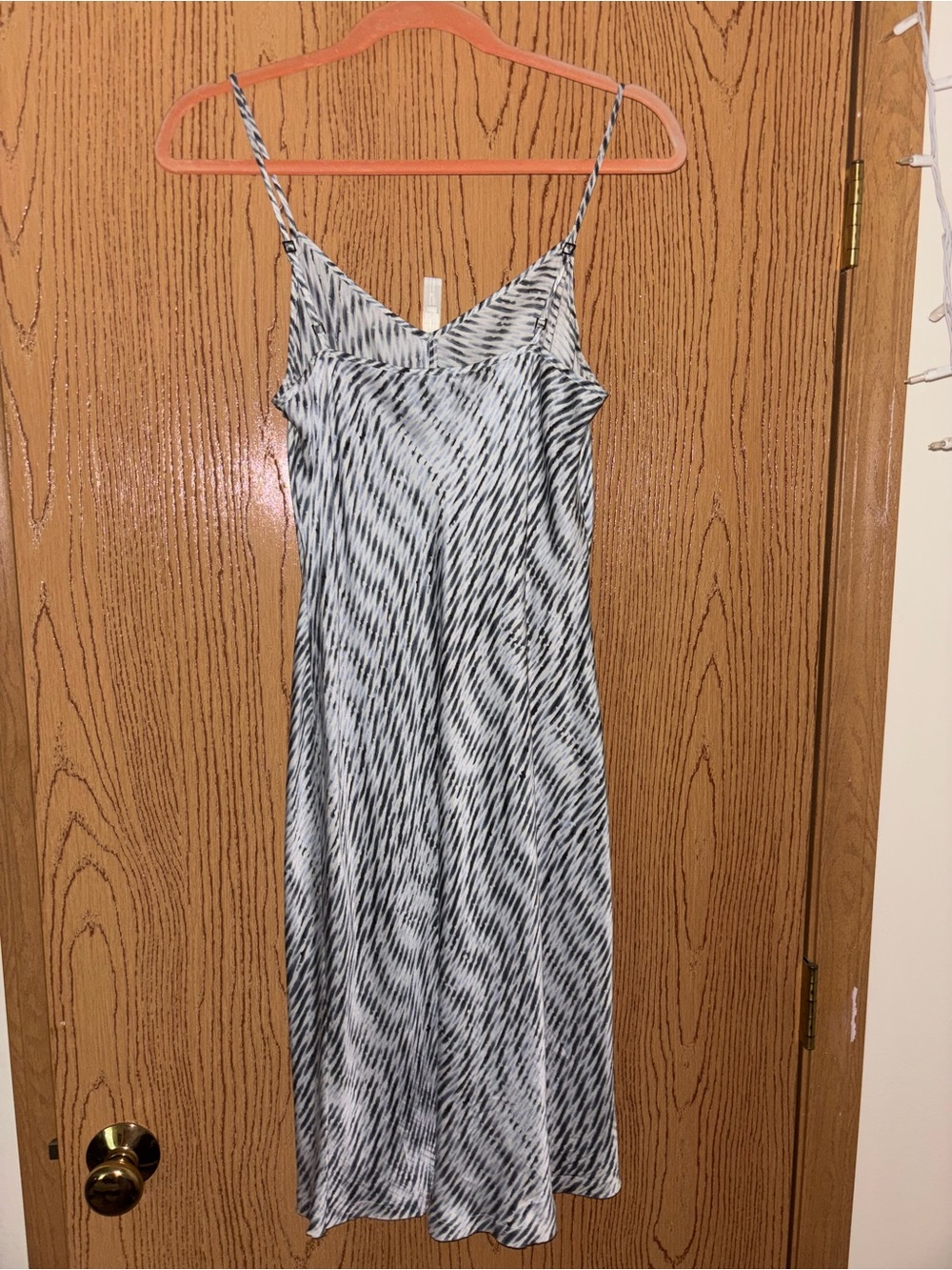 Banana Republic Black & White Midi Slip Dress - Picture 2 of 3